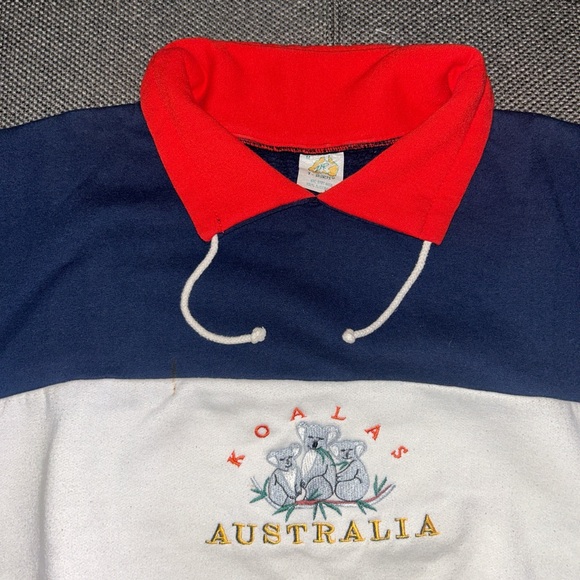 Rare 80s/90s Australia Koala Bears Embroidered Rugby Sweatshirt - Picture 3 of 5